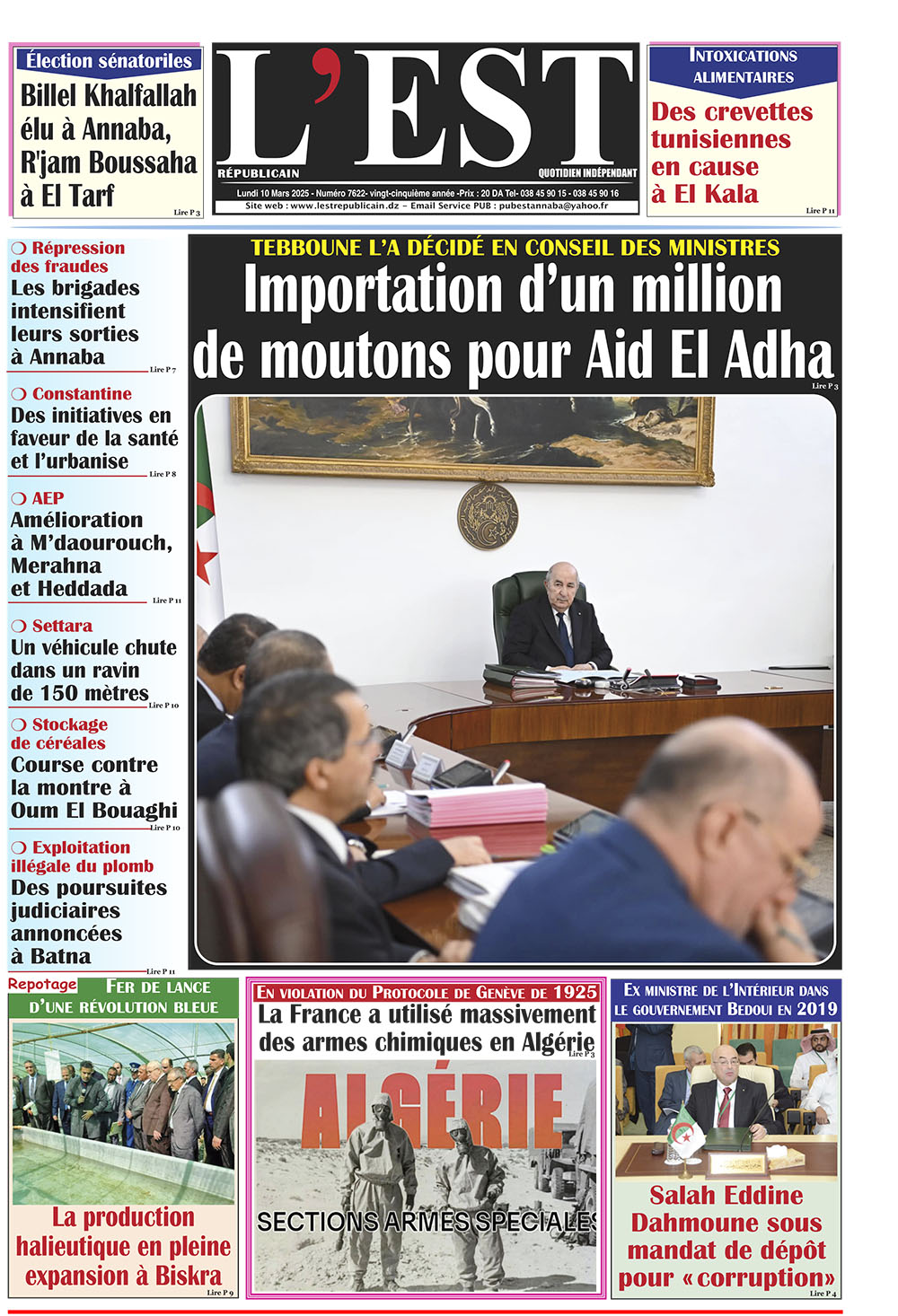 Lundi 10 mars 2025