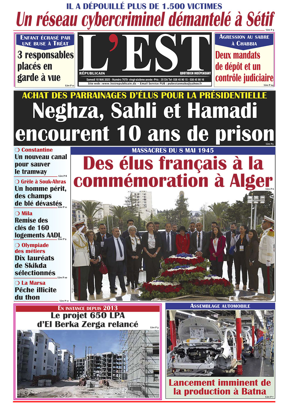 Samedi 10 mai 2025