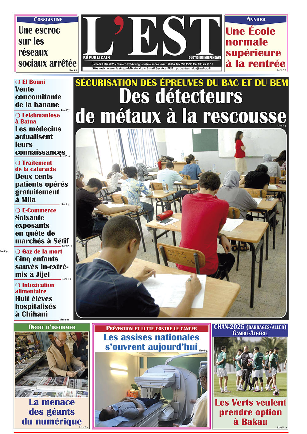 Samedi 3 mai 2025