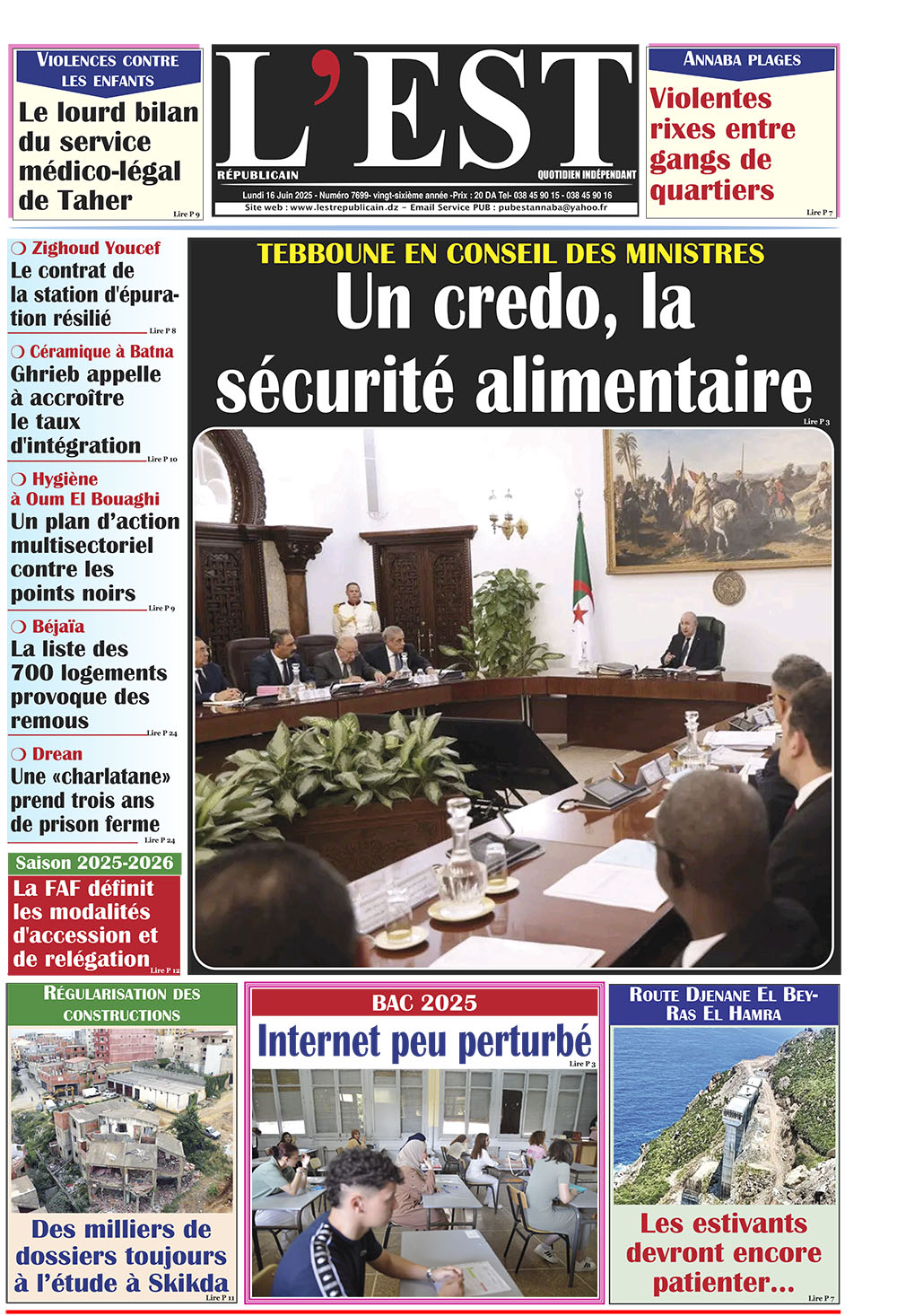 Lundi 16 juin 2025